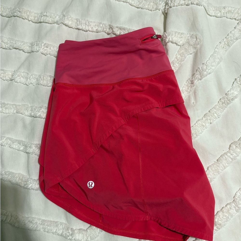 Lululemon Pink Speed Up Shorts